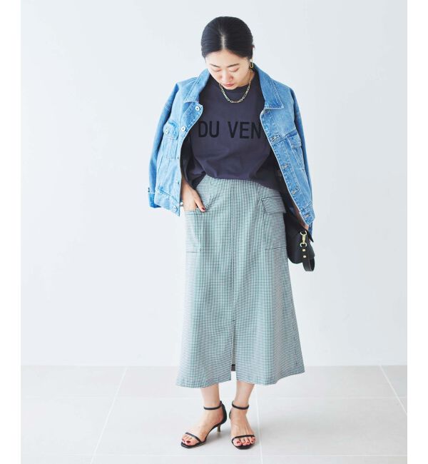 le.coeur blanc「ドライストレッチカーゴスカート」|スカート|