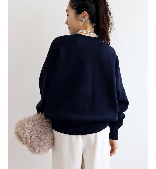  「《手洗い可能》サガラ刺繍クループルオーバー」|ニット・セーター|