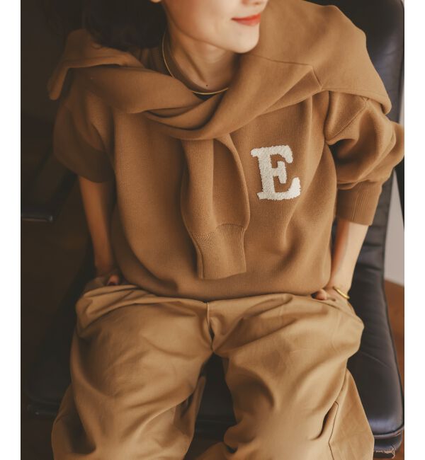  「《手洗い可能》サガラ刺繍クループルオーバー」|ニット・セーター|