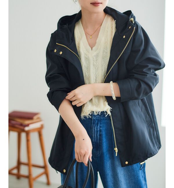  「ツイルストレッチフードブルゾン」|ブルゾン・スタジャン|