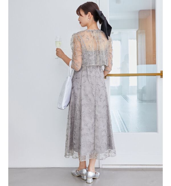  「フラワーエンブロイダリーセットドレス」|ドレス|