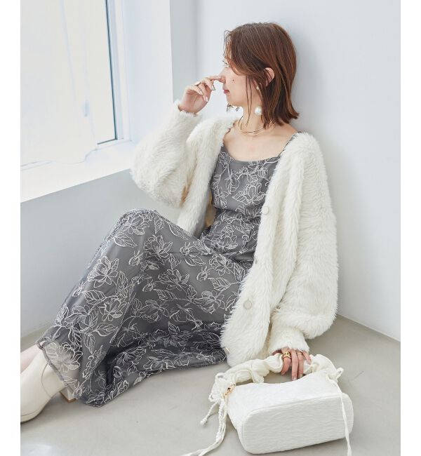  「フラワーエンブロイダリーセットドレス」|ドレス|