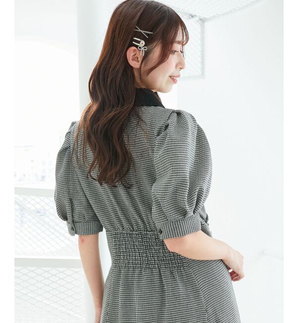  「サイドレースアップシャツワンピース」|ワンピース|