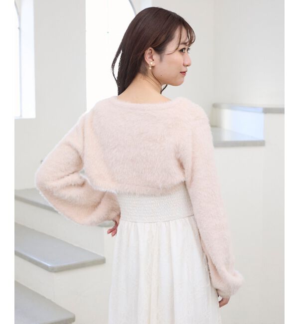  「シャギーボレロ&times;キャミワンピセット」|ワンピース|