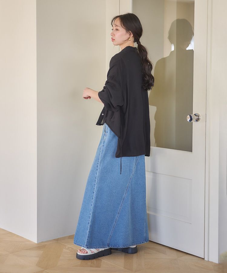 earth music&ecology「レーヨンクレープドロストシャツ」|シャツ・ブラウス|