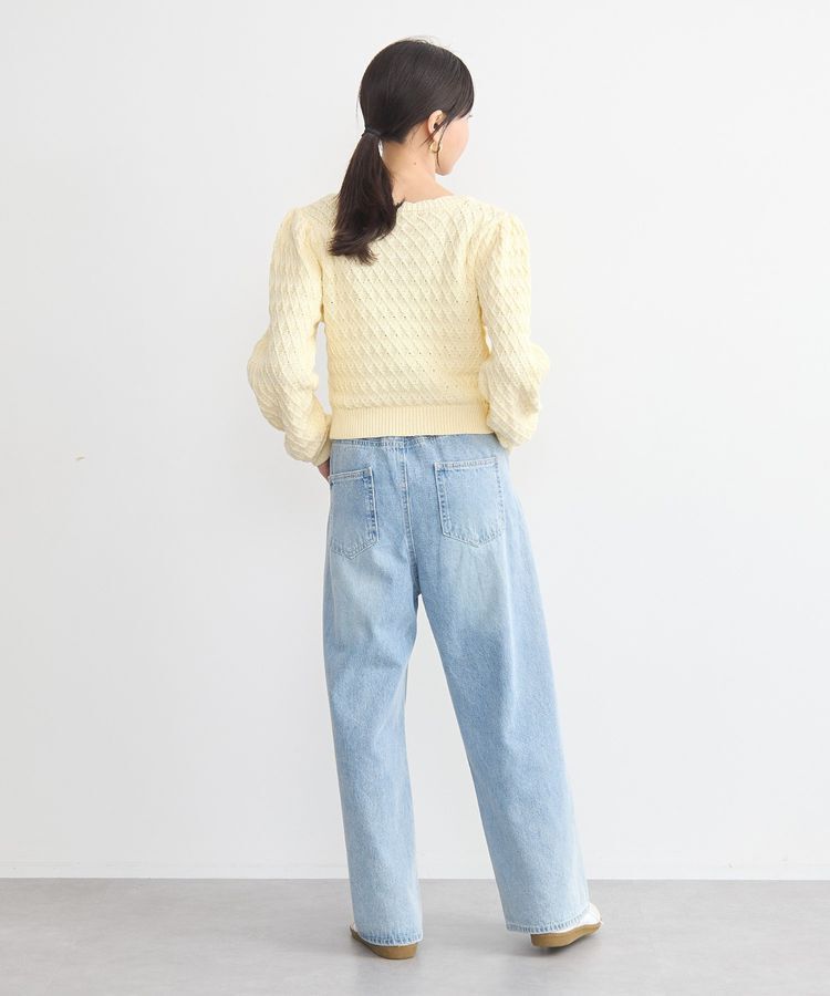 earth music&ecology「フラワー刺繍カーディガン」|カーディガン|