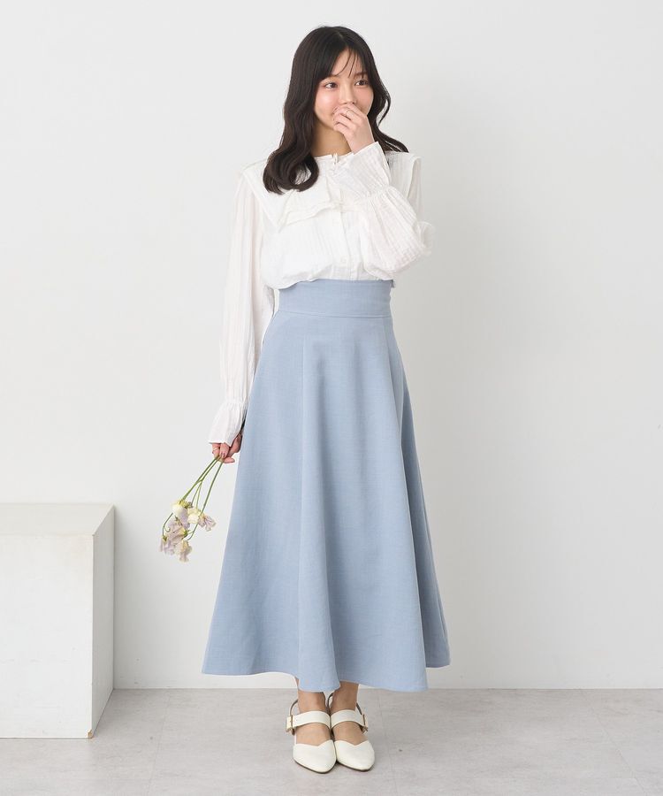 earth music&ecology「バックレースアップスカート」|フレア|