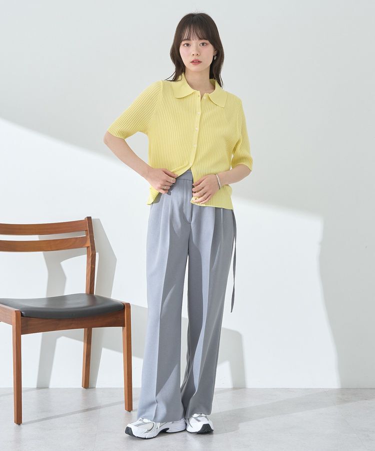 earth music&ecology「リブニットカーディガン」|カーディガン|