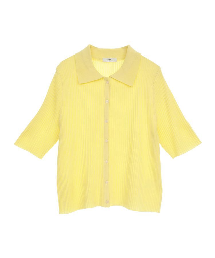 earth music&ecology「リブニットカーディガン」|カーディガン|