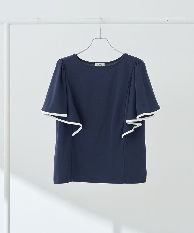 earth music&ecology「パイピングフレアスリーブカットソー」|Tシャツ・カットソー|