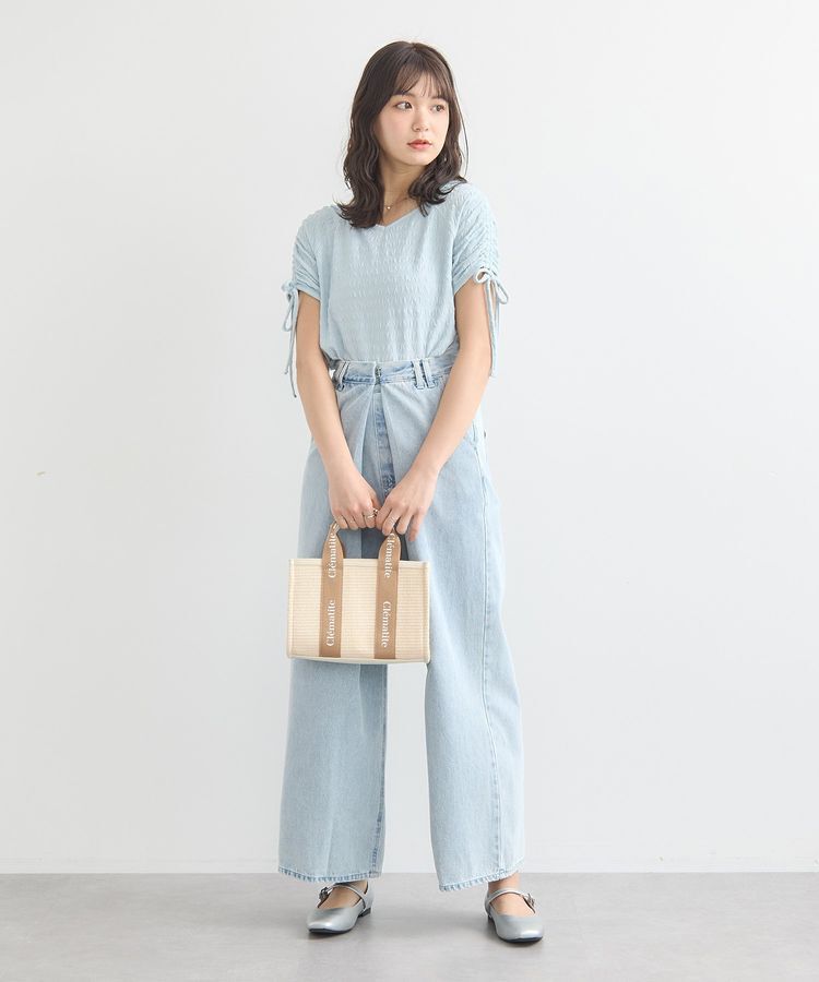 earth music&ecology「ハートネックドロストスリーブプルオーバー」|Tシャツ・カットソー|