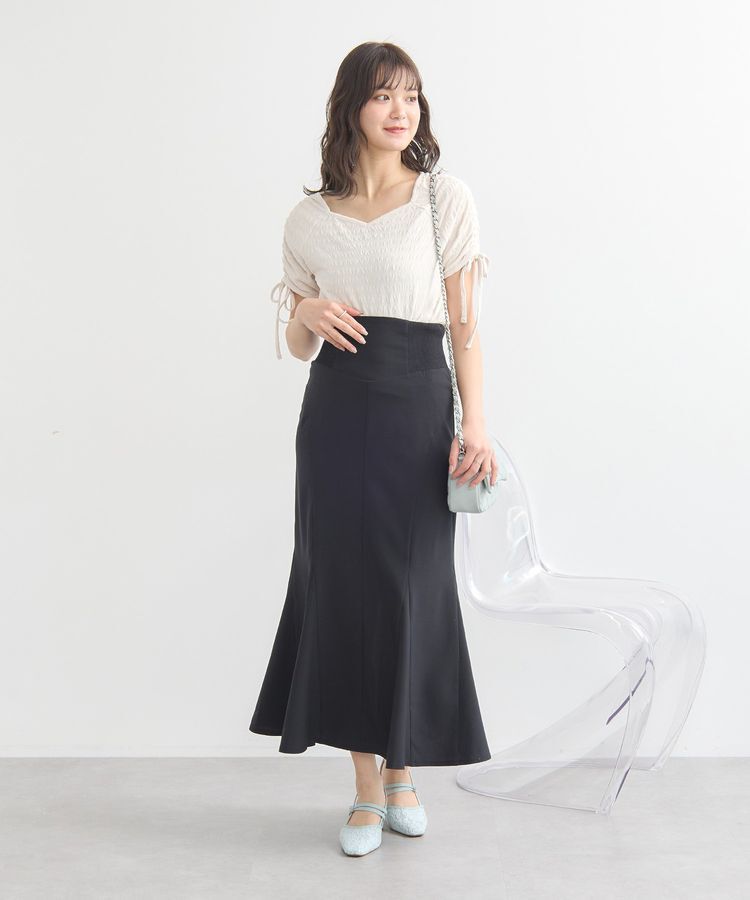 earth music&ecology「ハートネックドロストスリーブプルオーバー」|Tシャツ・カットソー|