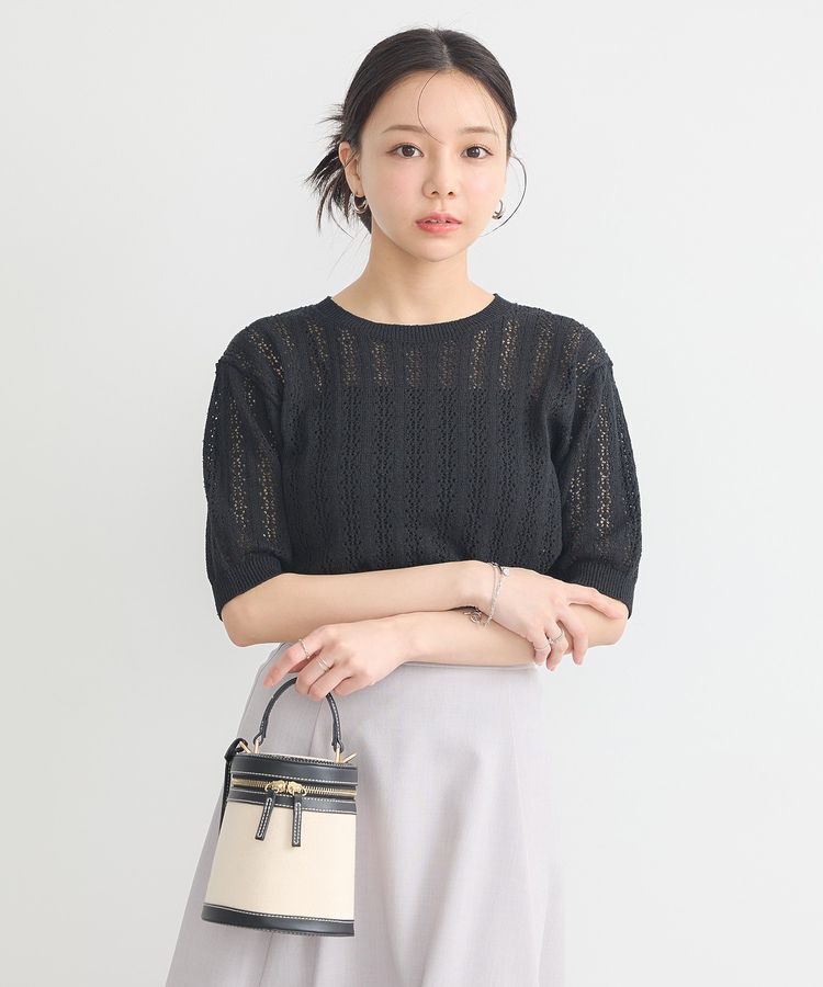 earth music&ecology「透かしニットプルオーバー」|ニット・セーター|