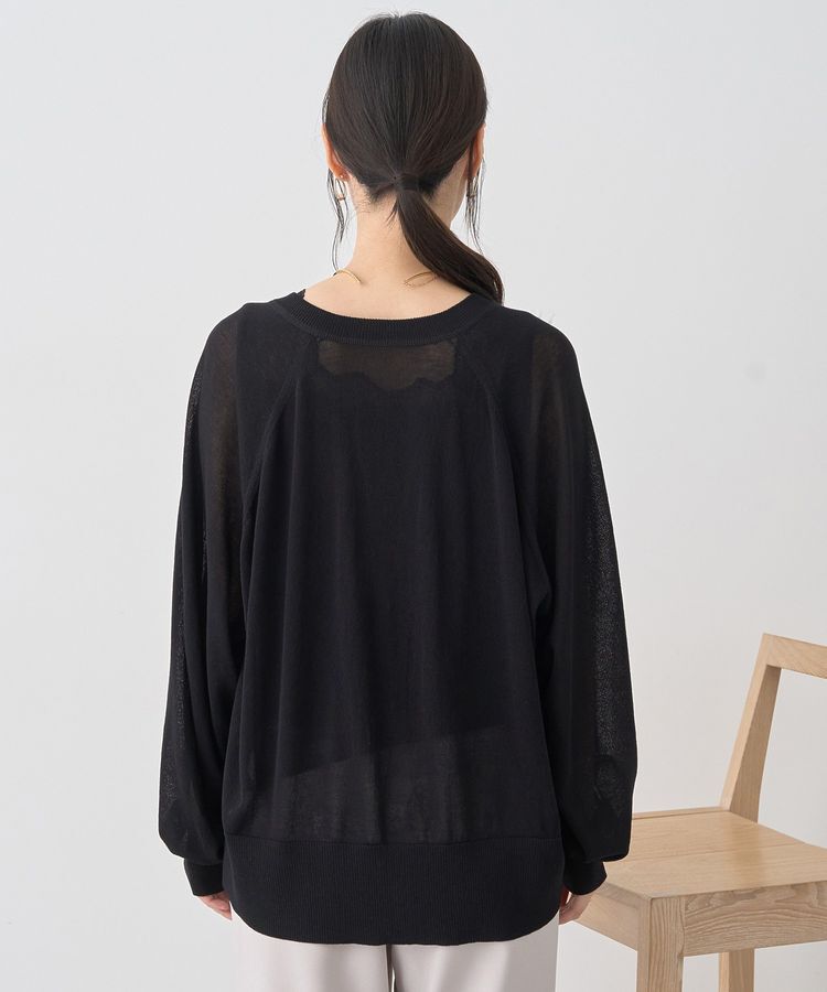 earth music&ecology「キーネックシアーカーディガン」|カーディガン|