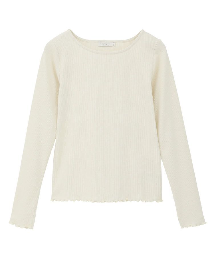 earth music&ecology「ラメテレコボートネックプルオーバー」|Tシャツ・カットソー|