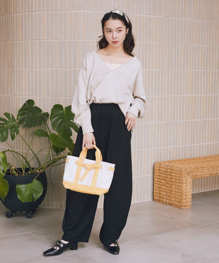 earth music&ecology「ディープVネックプルオーバー」|ニット・セーター|