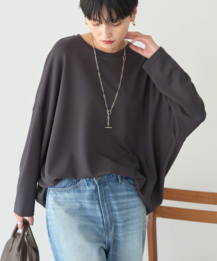 AMERICAN HOLIC「コクーンポンチプルオーバー」|Tシャツ・カットソー|Charcoal Gray