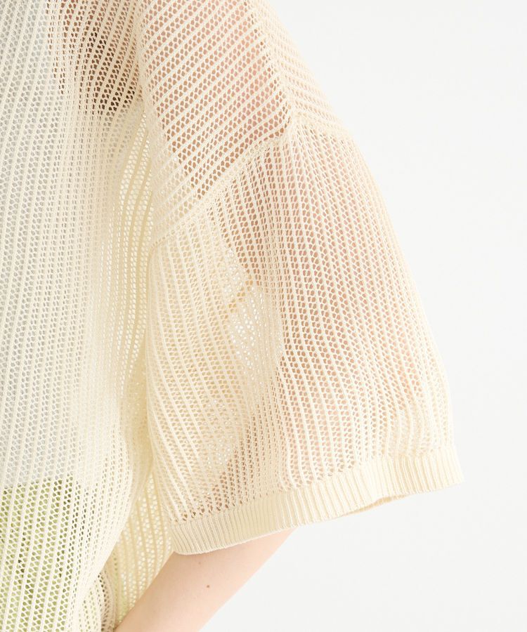 armonia「テープロゴ透かしニットプルオーバー」|Tシャツ・カットソー|