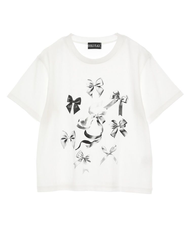 Green Parks「・DOUBLE FLAGS リボンpt TEE」|Tシャツ・カットソー|