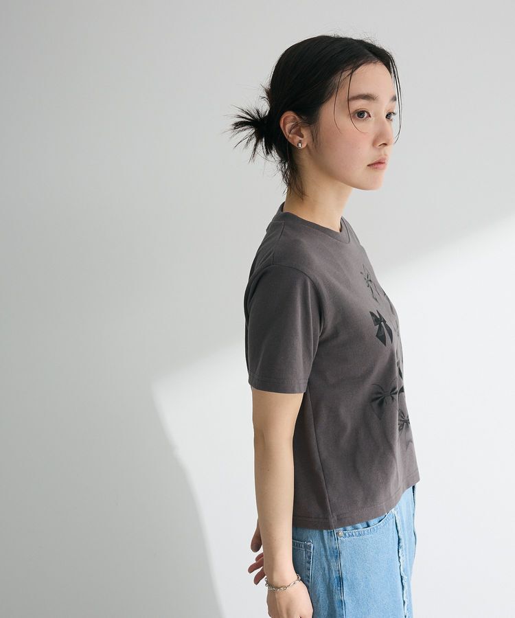 Green Parks「・DOUBLE FLAGS リボンpt TEE」|Tシャツ・カットソー|