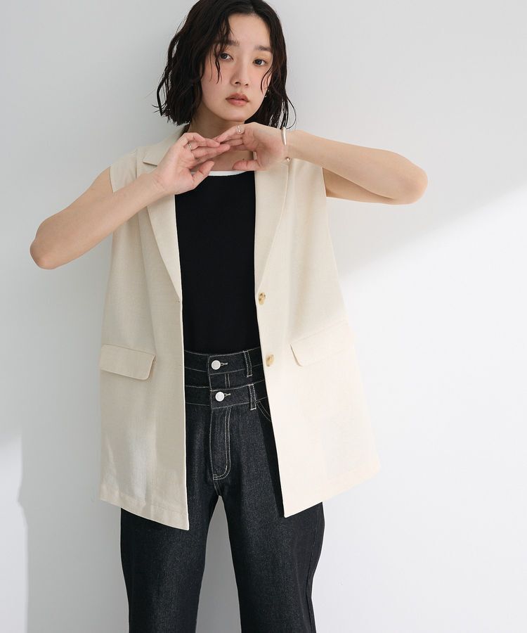 Green Parks「・ELENCARE DUE バイカラーニットタンク」|キャミソール|