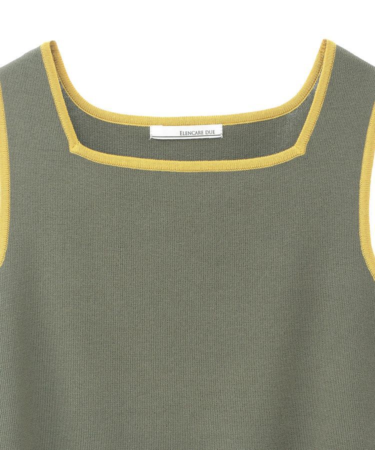 Green Parks「・ELENCARE DUE バイカラーニットタンク」|キャミソール|