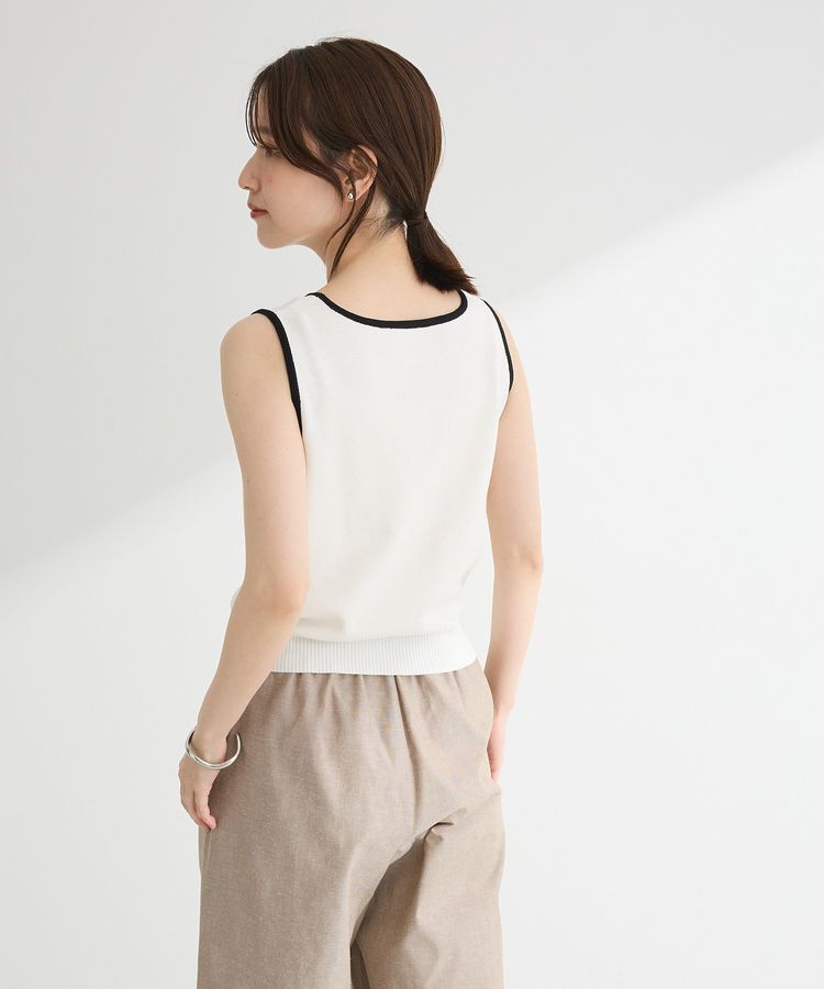 Green Parks「・ELENCARE DUE バイカラーニットタンク」|キャミソール|