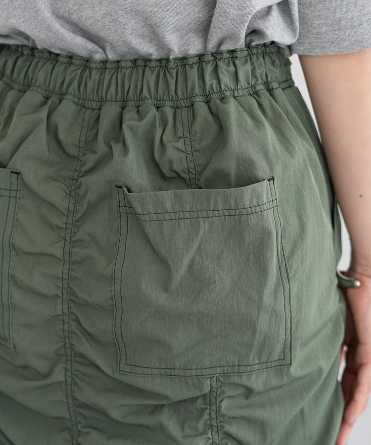 Green Parks「・SUGAR SPOON 配色stギャザースカート」|タイト|