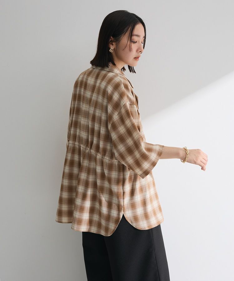 armonia「チェック5分袖ジャケット」|テーラードジャケット|