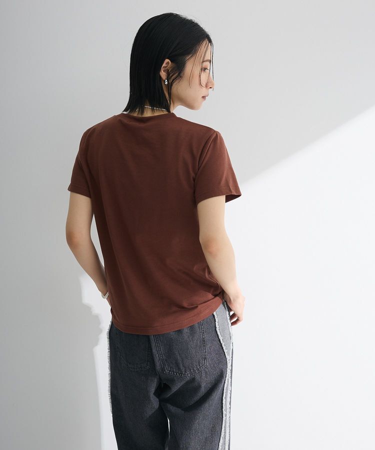 Green Parks「・swing by リボンモチーフコード刺繍TEE」|Tシャツ・カットソー|