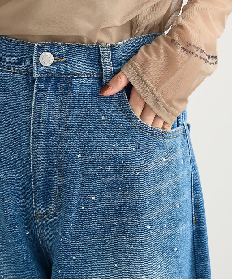 Green Parks「・ELENCARE DUE ラインストーンデニム」|デニム|