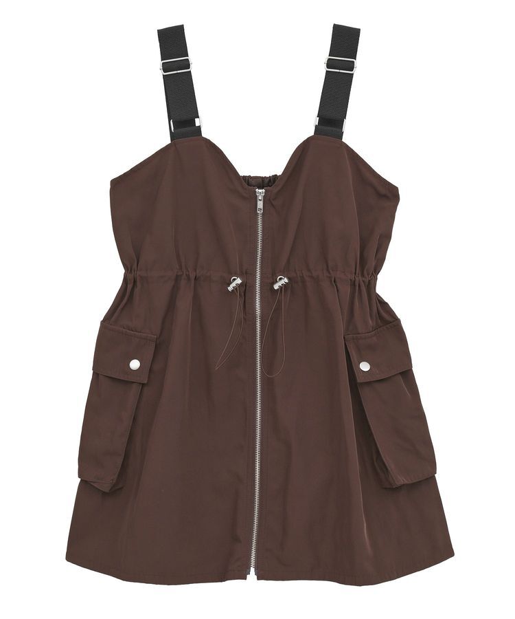 Green Parks「・SUGAR SPOON ミリタリーキャミチュニック」|ベスト・ジレ|