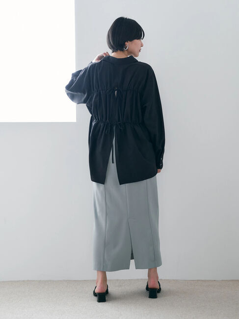 YECCA VECCA「シャーリングロングナロースカート」|スカート|