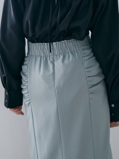 YECCA VECCA「シャーリングロングナロースカート」|スカート|