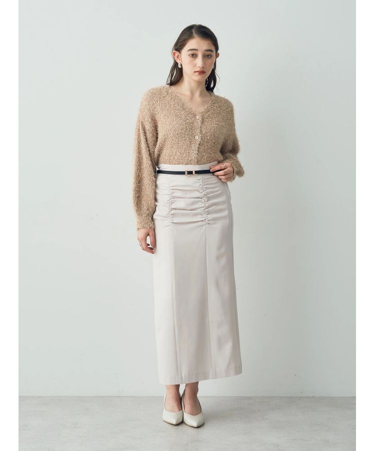 YECCA VECCA「シャーリングロングナロースカート」|スカート|