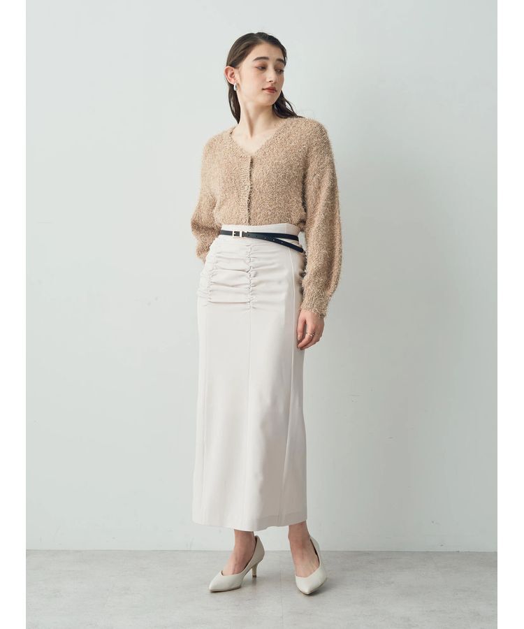YECCA VECCA「シャーリングロングナロースカート」|スカート|