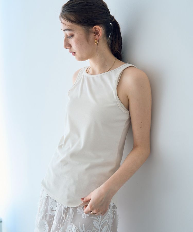 YECCA VECCA「2wayスクエアリブタンクトップ」|インナー|