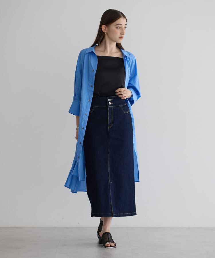 YECCA VECCA「ボートネックサテンキャミ」|インナー|