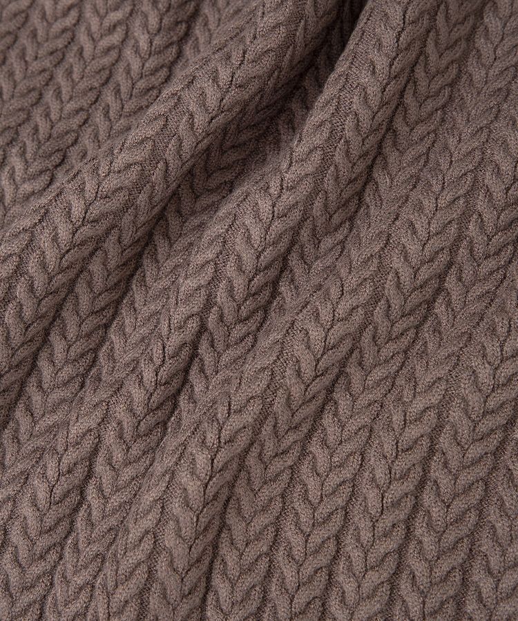 YECCA VECCA「金釦ミニケーブルニット」|ニット・セーター|