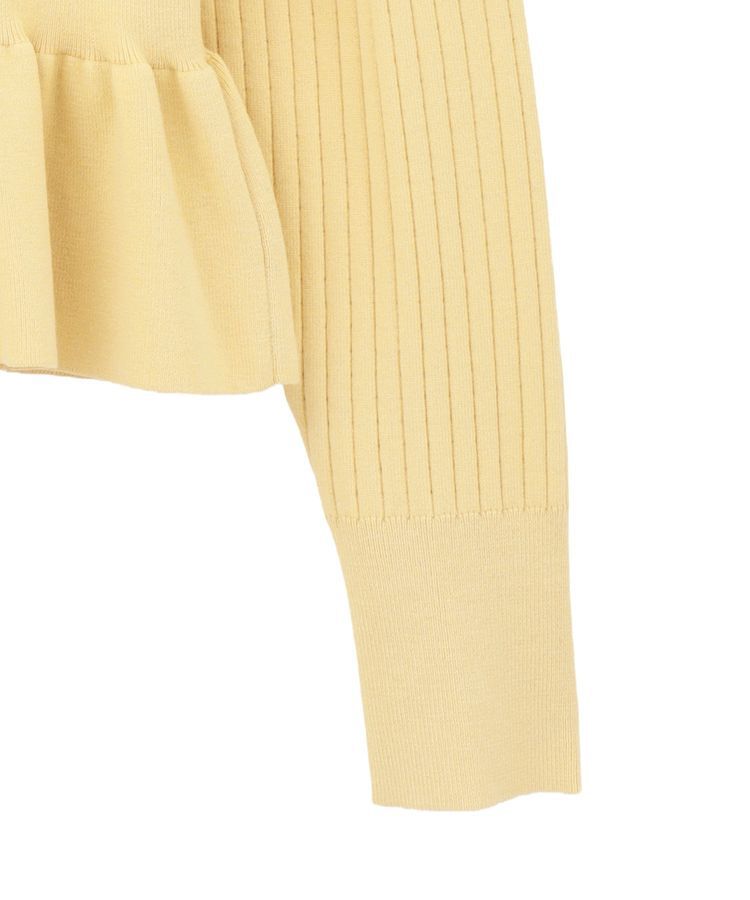 YECCA VECCA「金釦ペプラムニット」|ニット・セーター|