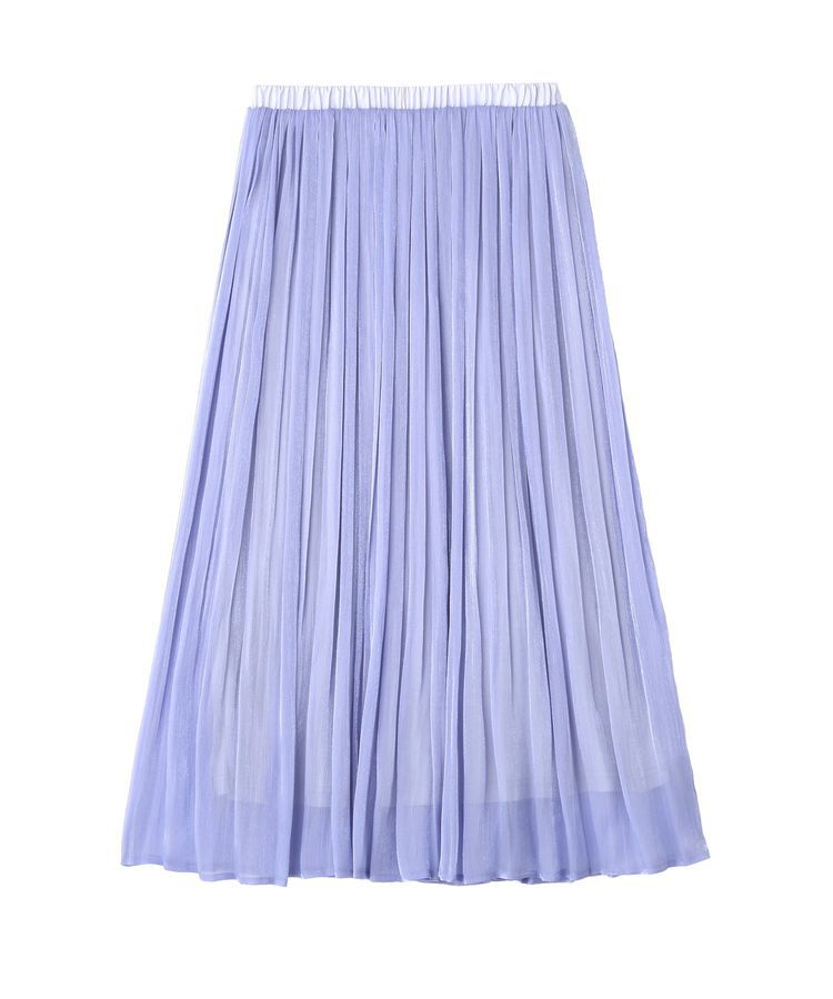 YECCA VECCA「シャイニーサテンプリーツスカート」|スカート|