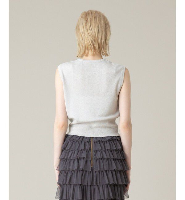 LOULOU WILLOUGHBY「【LOULOU WILLOUGHBY】リブコルセットラメプルオーバー」|その他|