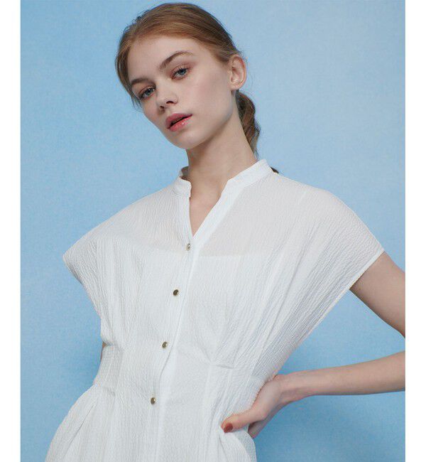 LOULOU WILLOUGHBY「◇【LOULOU WILLOUGHBY】リップルタックワンピース」|ワンピース|ホワイト