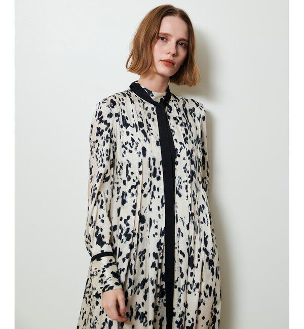 allureville「OFFICINAプリーツフレアワンピース」|ワンピース|