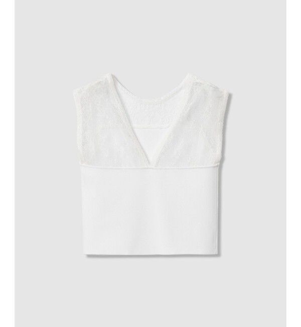 LOULOU WILLOUGHBY「【LOULOU WILLOUGHBY】レーシィビスチェプルオーバー」|ニット・セーター|