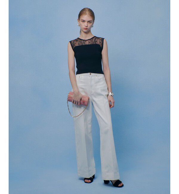 LOULOU WILLOUGHBY「【LOULOU WILLOUGHBY】レーシィビスチェプルオーバー」|ニット・セーター|