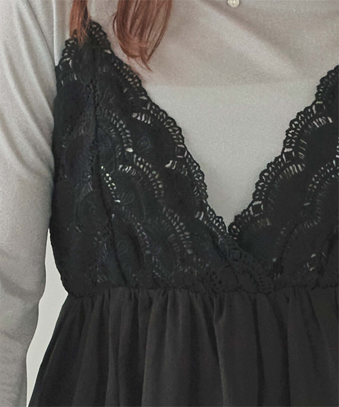 titivate「バストレースキャミソールワンピース」|ワンピース|