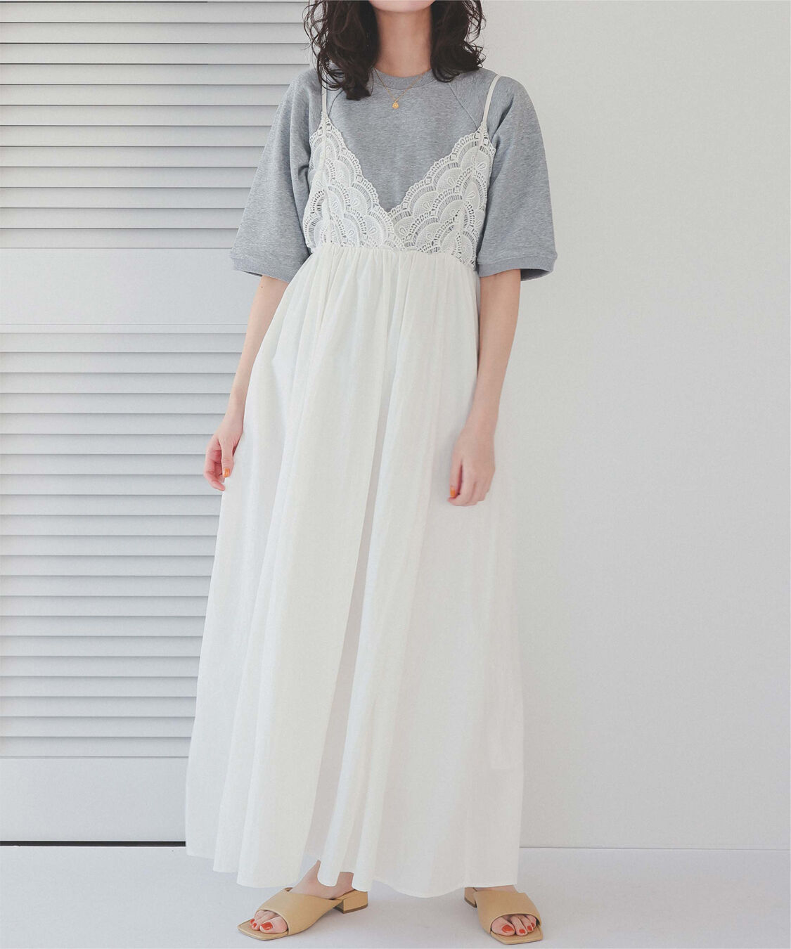 titivate「バストレースキャミソールワンピース」|ワンピース|