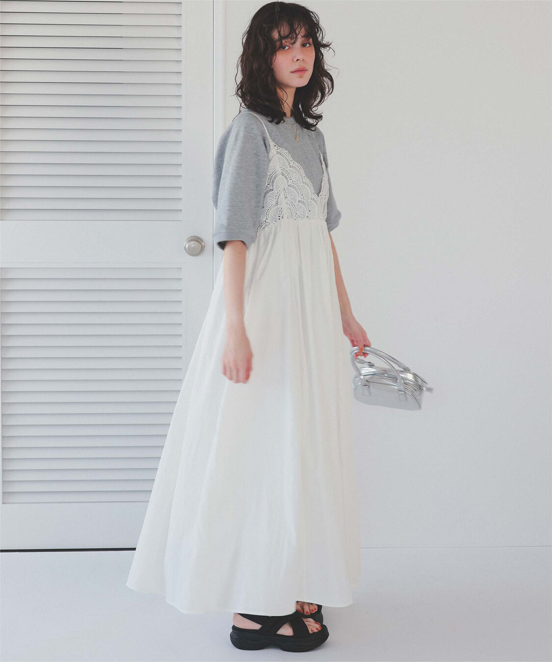 titivate「バストレースキャミソールワンピース」|ワンピース|