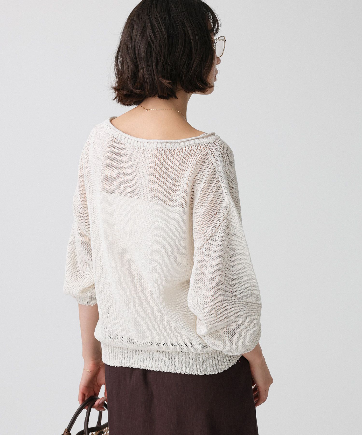 BABYLONE「ペーパー2WAYプルオーバー」|ニット・セーター|